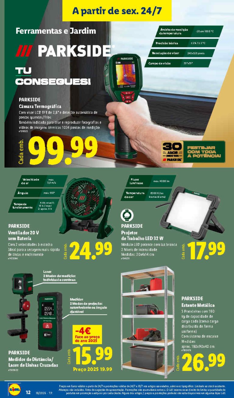 Lidl Destaques – Antevisão Bazar Promoções 24 a 30 de julho