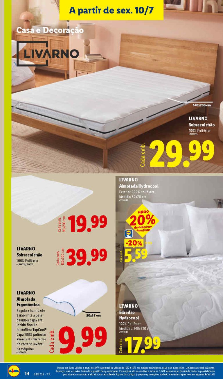 Lidl Destaques – Antevisão Bazar Promoções 10 a 16 de julho