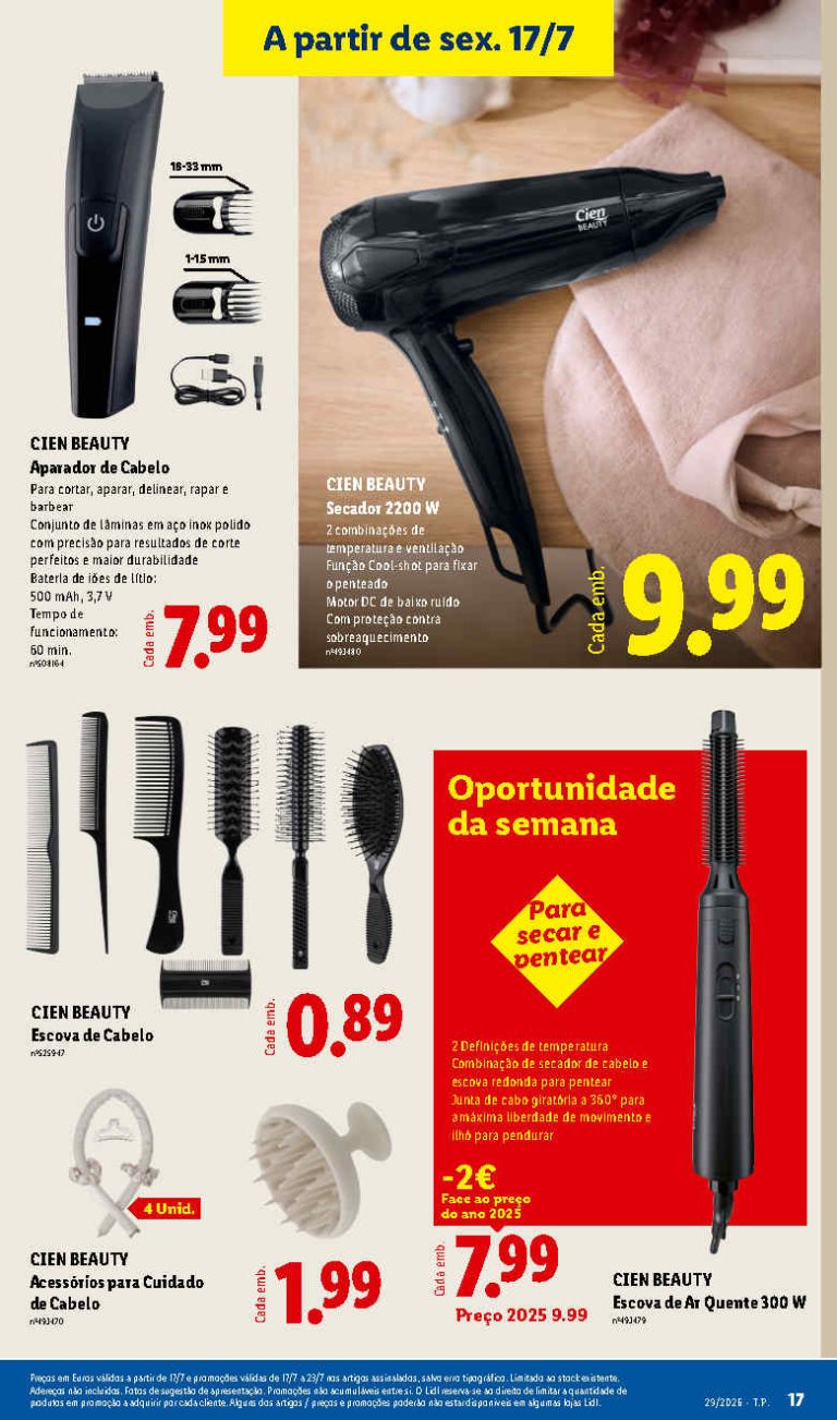 Folheto Lidl bazar cuidados pessoais – Antevisão Promoções 17 a 23 de julho