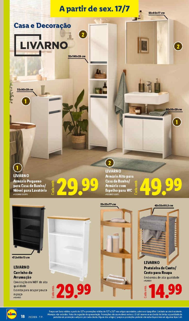 Folheto Lidl bazar – Antevisão Promoções de 17 a 23 julho