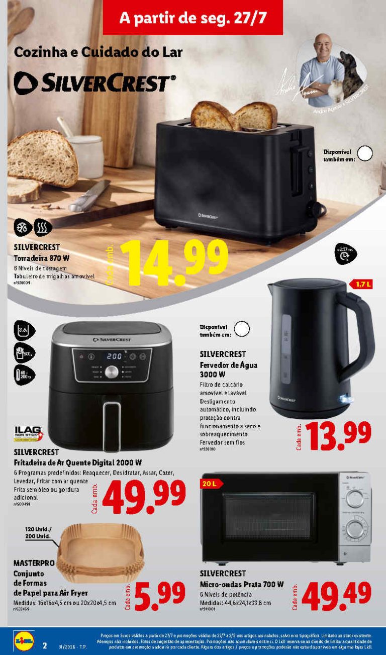 Folheto Lidl cozinha – Antevisão bazar Promoções 27 julho a 2 agosto