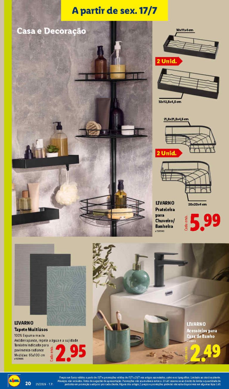 Lidl Destaques – Antevisão Bazar Promoções 17 a 23 de julho