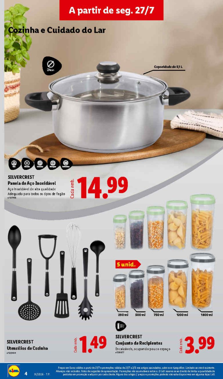 Lidl Destaques – Antevisão Bazar Promoções 27 julho a 2 agosto