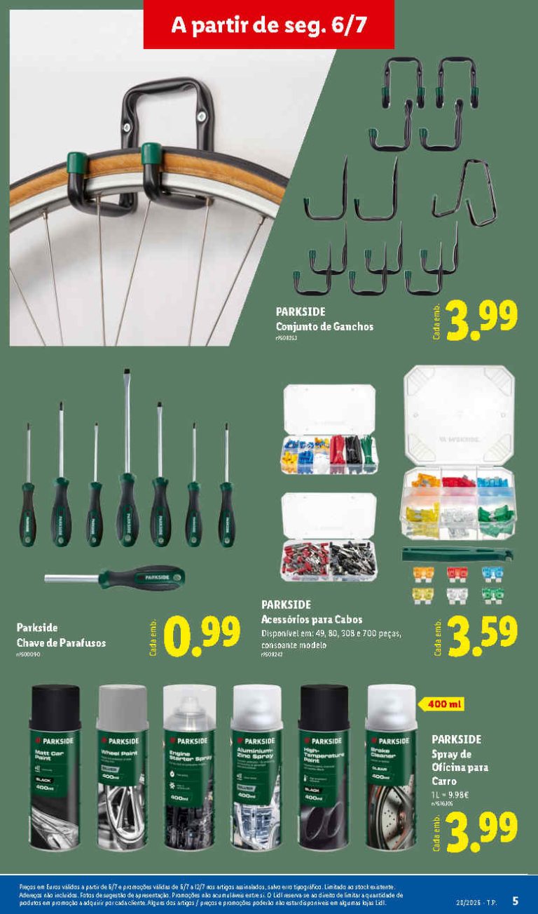 Folheto Lidl Utilitários – Antevisão bazar Promoções de 6 a 12 julho