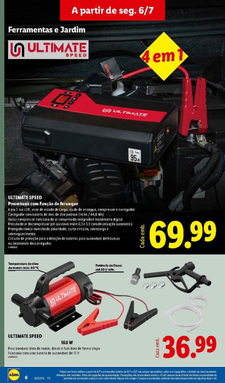 Folheto Lidl auto – Antevisão bazar Promoções 6 a 12 de julho