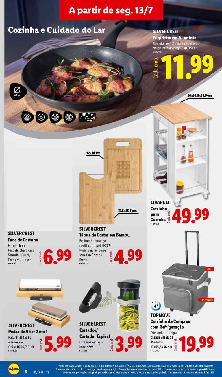 Folheto Lidl especial Cozinha – Antevisão bazar Promoções de 13 a 19 julho