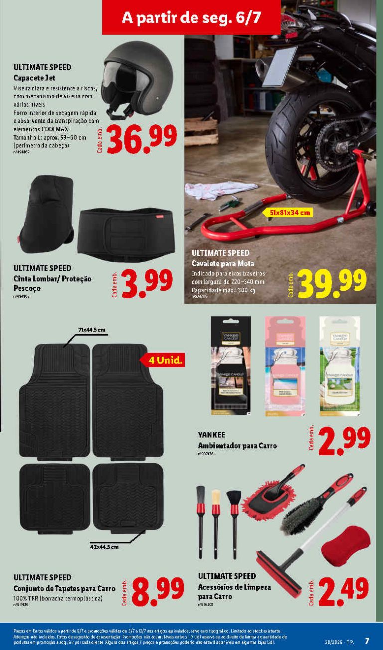 Folheto Lidl especial automóvel – Antevisão bazar Promoções 6 a 12 de julho