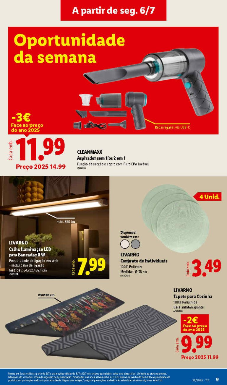 Lidl Destaques – Antevisão Bazar Promoções 6 a 12 de julho