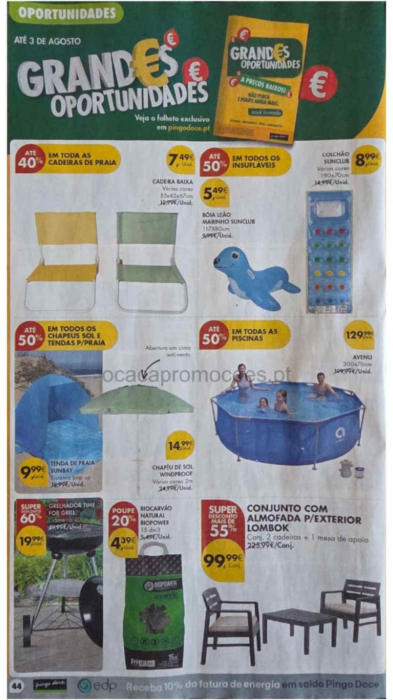 Pingo Doce Destaques – Antevisão Promoções Bazar de 28 julho a 3 agosto