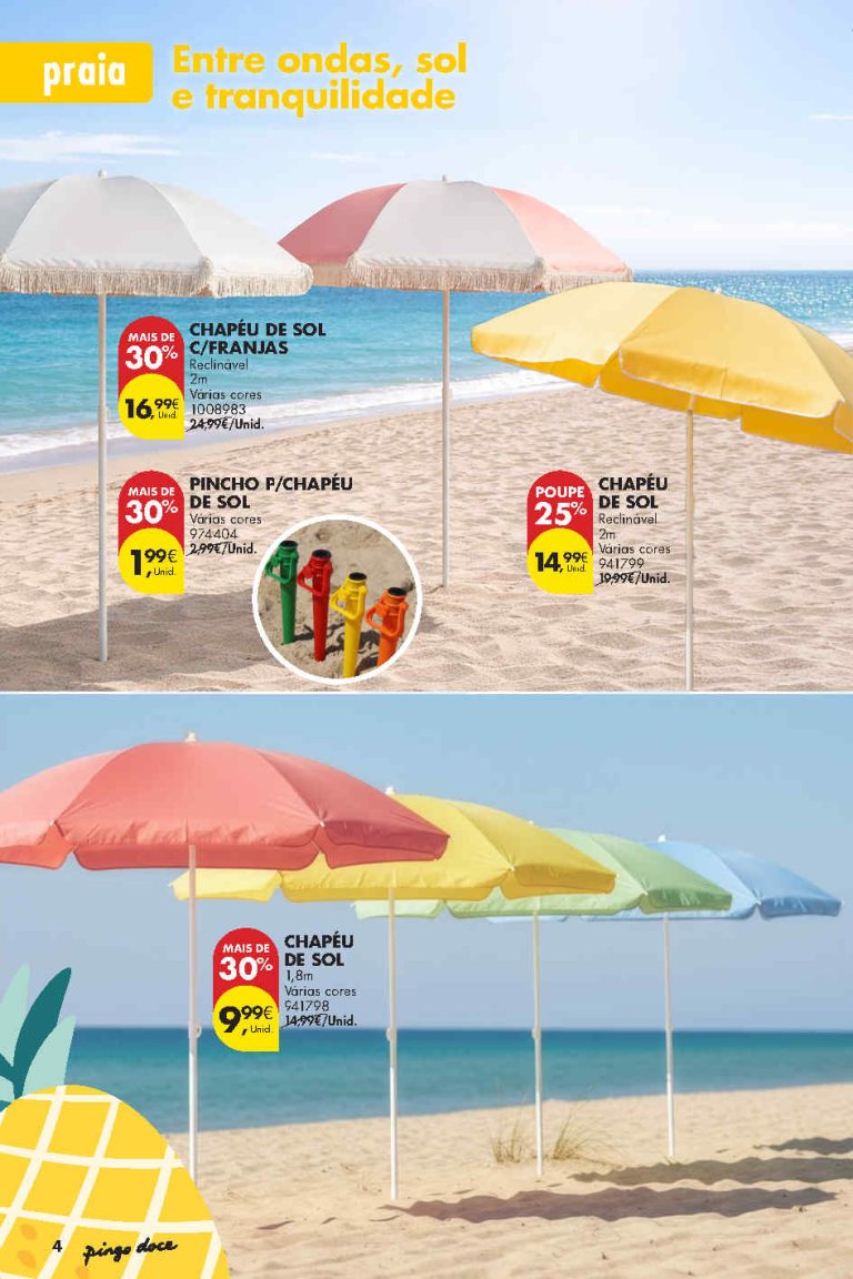 Folheto Pingo Doce bazar – Antevisão promoções Praia até 20 julho