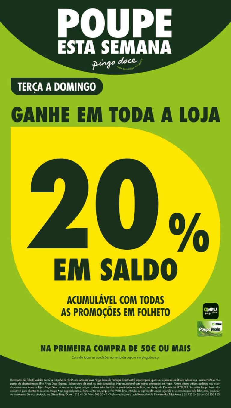 Folheto Pingo Doce lojas médias – Antevisão Promoções de 7 a 13 julho
