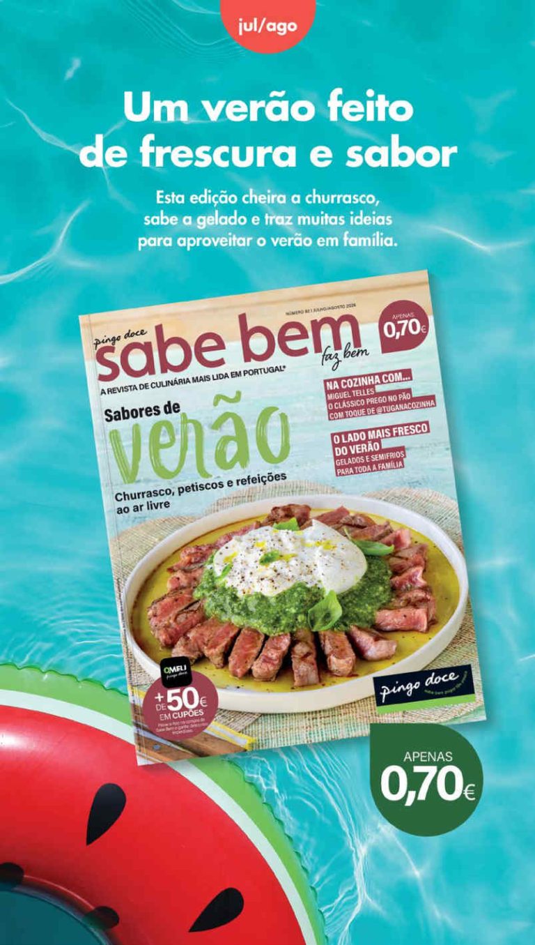 A revista Sabe bem do Pingo Doce está 40% mais cara