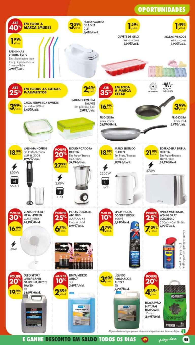 Folheto Pingo Doce bazar lojas médias – Antevisão Promoções 7 a 13 de julho