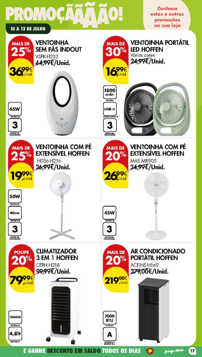 Folheto Pingo Doce bazar Fim de Semana – Antevisão Promoções 10 a 13 de julho