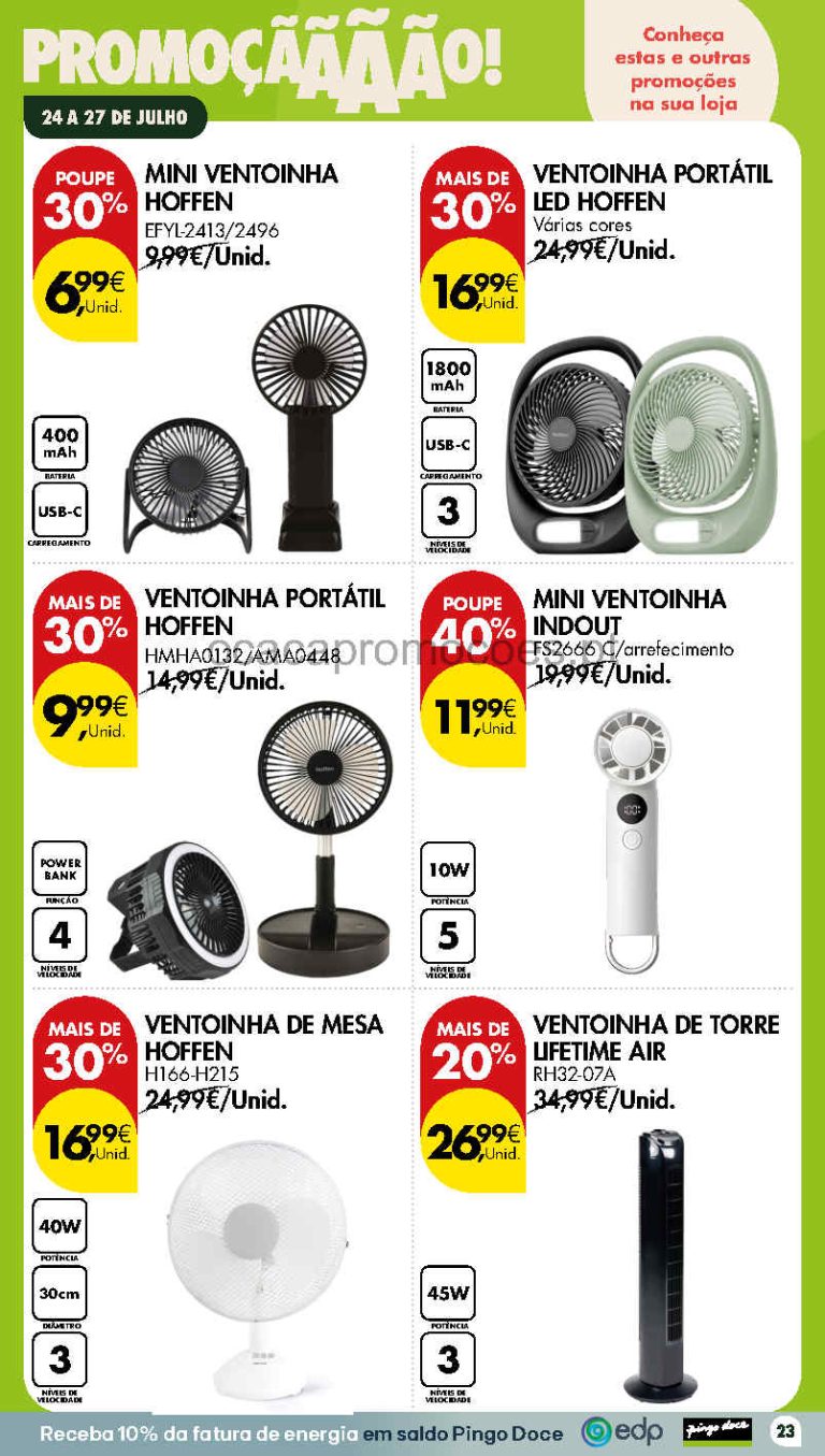 Folheto Pingo Doce bazar Fim de Semana – Antevisão Promoções 24 a 27 de julho