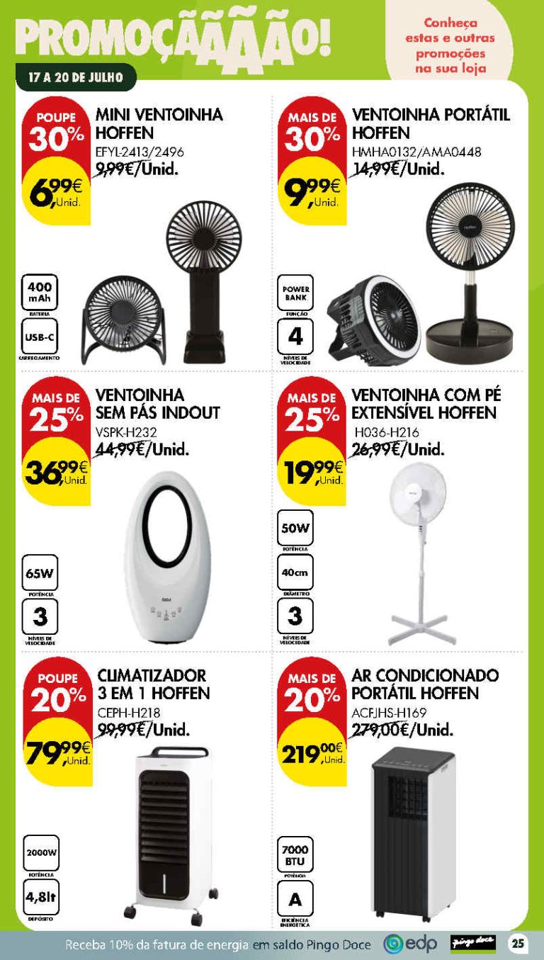 Folheto Pingo Doce bazar Fim de Semana – Antevisão Promoções 17 a 20 de julho