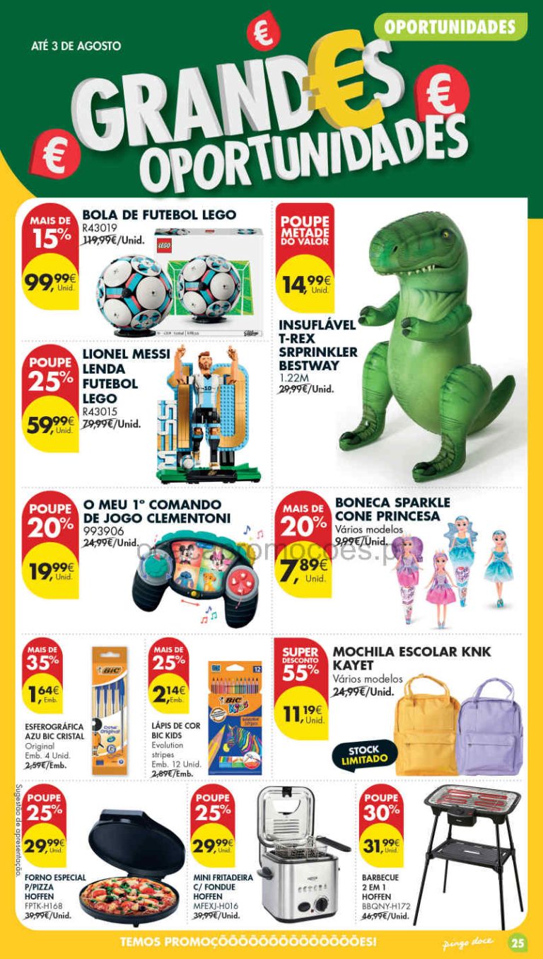 Folheto Pingo Doce bazar Madeira – Antevisão Promoções 28 julho a 3 agosto