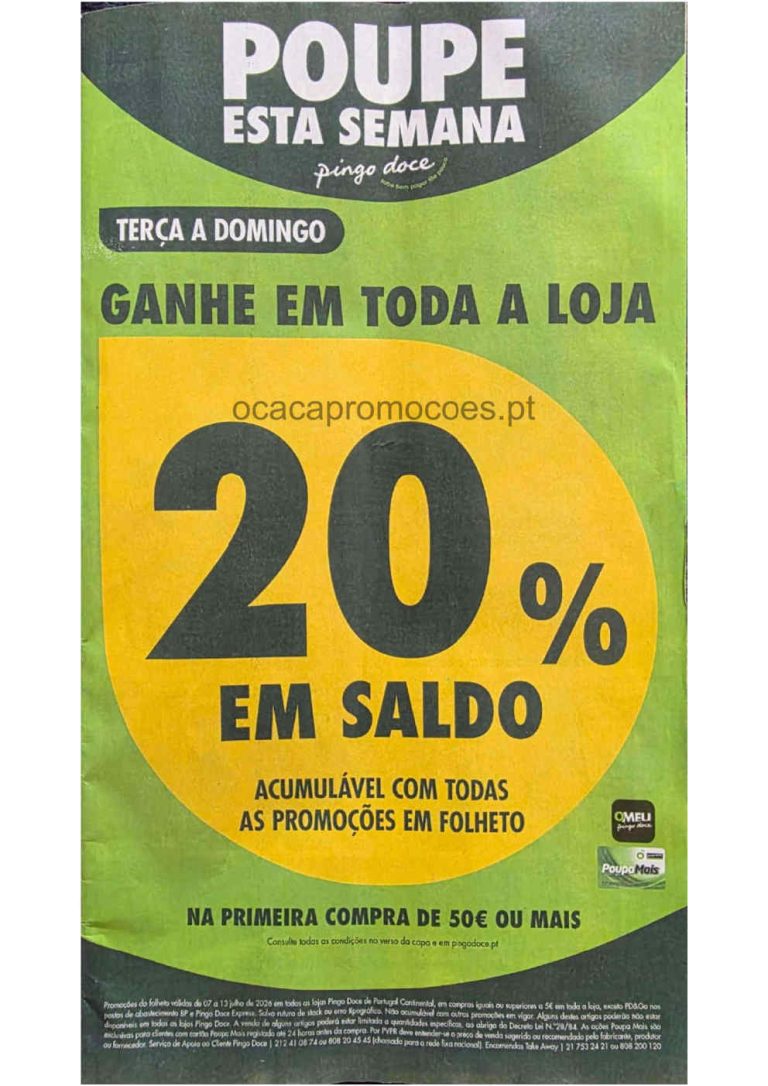 Folheto Pingo Doce – Antevisão Promoções 7 a 13 de julho