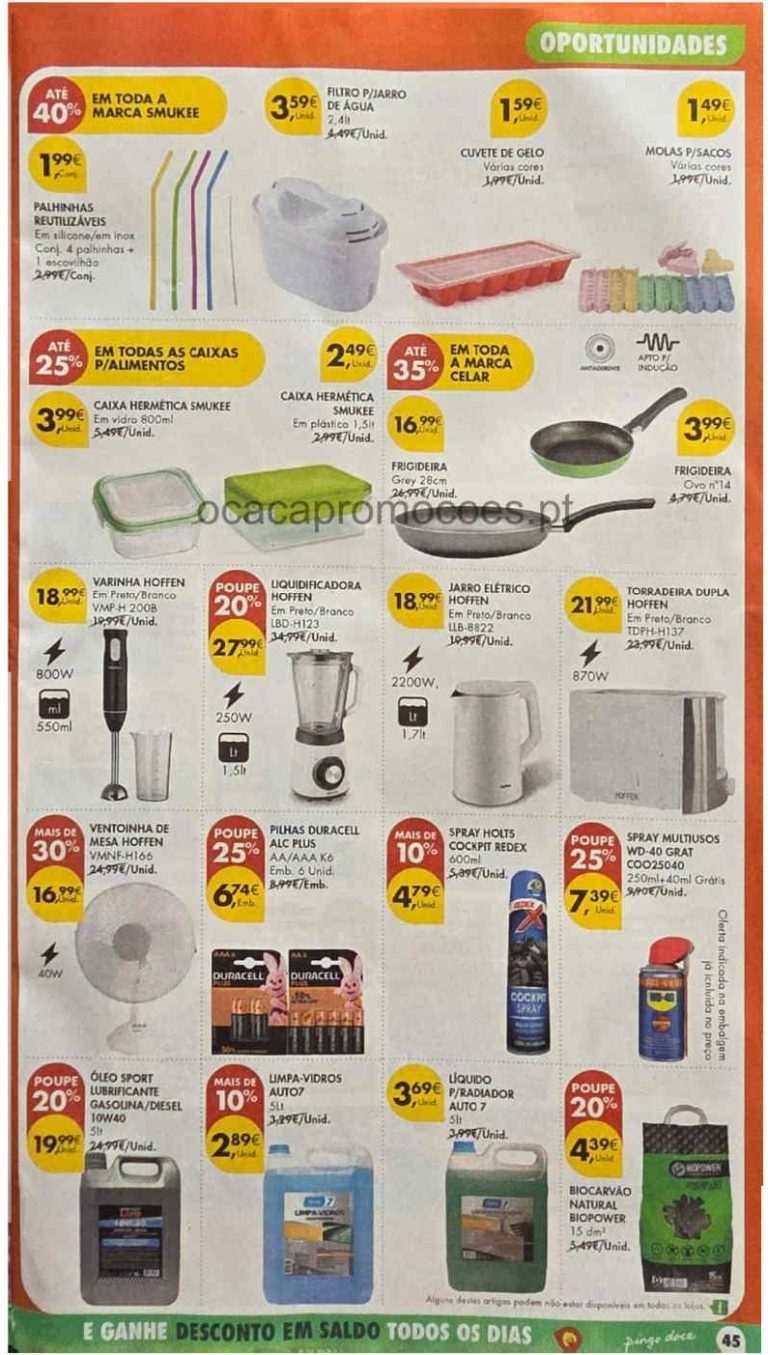 Folheto Pingo Doce bazar – Antevisão Promoções 7 a 13 de julho