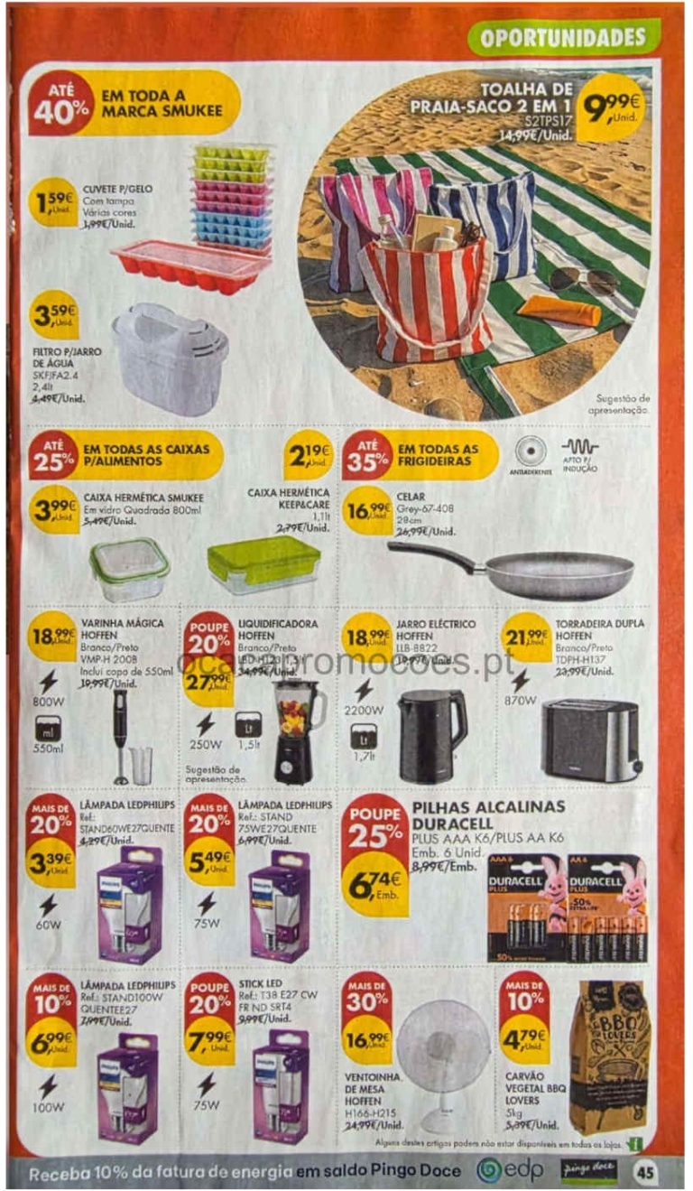 Folheto Pingo Doce bazar – Antevisão Promoções 14 a 20 de julho