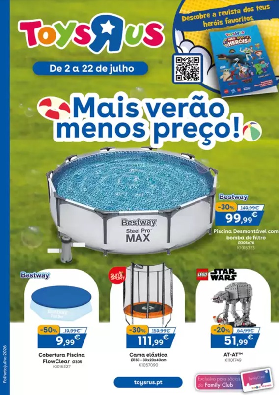 Folheto Toys R Us – Antevisão Promoções 2 a 22 de julho