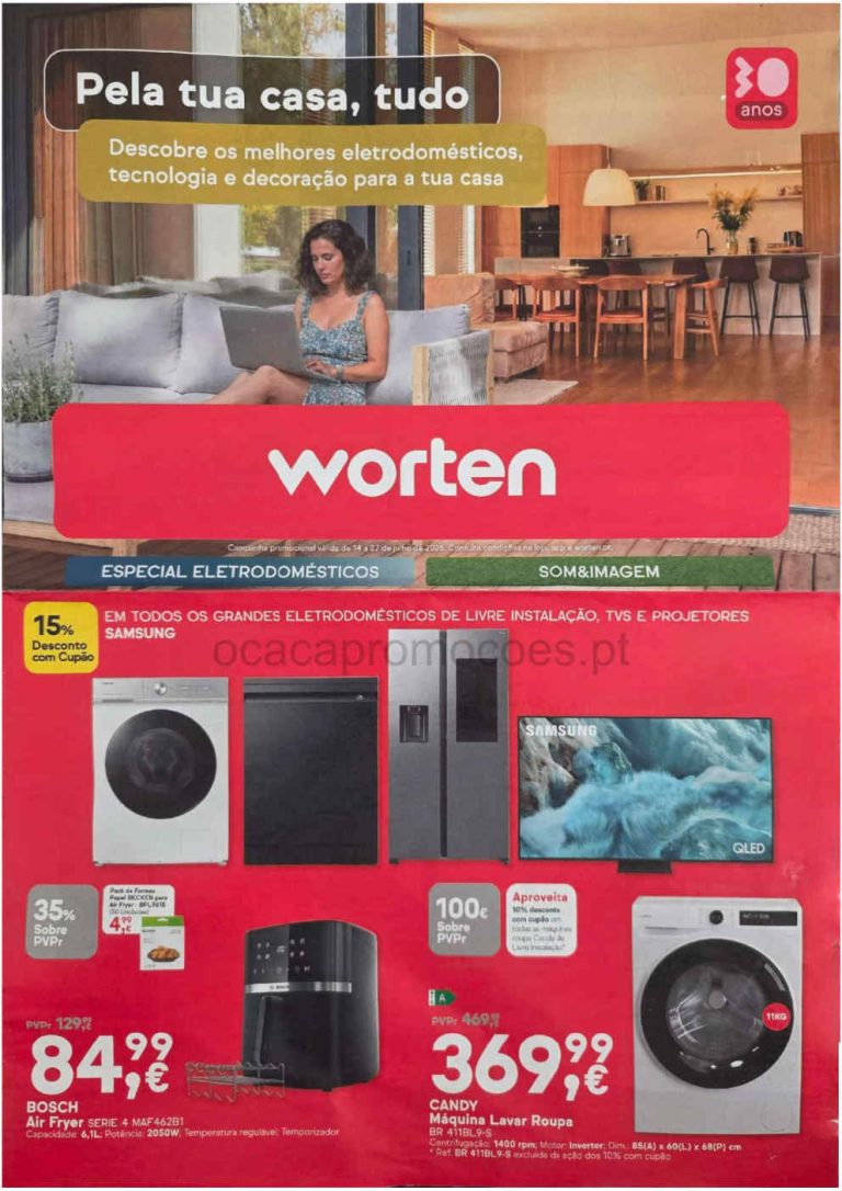 Folheto Worten – Antevisão Promoções 14 a 27 de julho