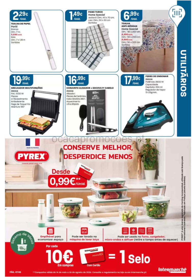 Folheto Intermarché bazar – Antevisão Promoções de 30 julho a 5 agosto