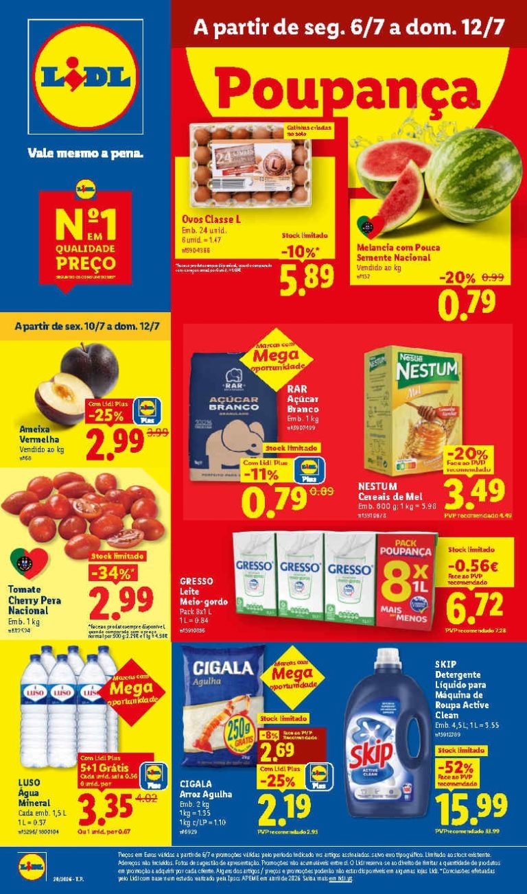 Folheto Lidl – Antevisão Promoções a partir de 6 julho
