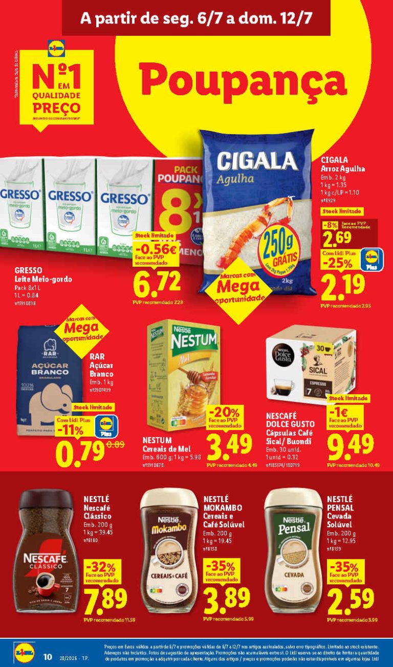 Folheto Lidl mercearia – Antevisão Promoções 6 a 12 de julho