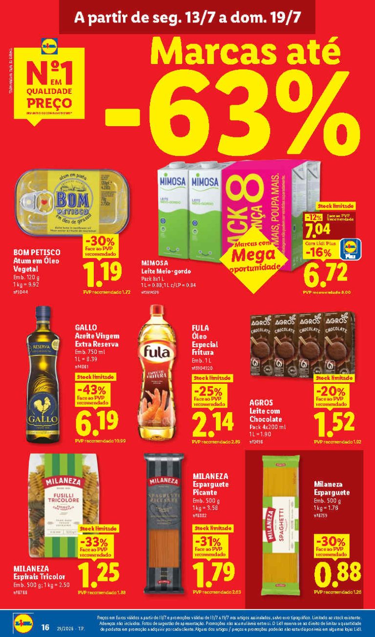 Folheto Lidl Mercearia – Antevisão Promoções 13 a 19 de julho