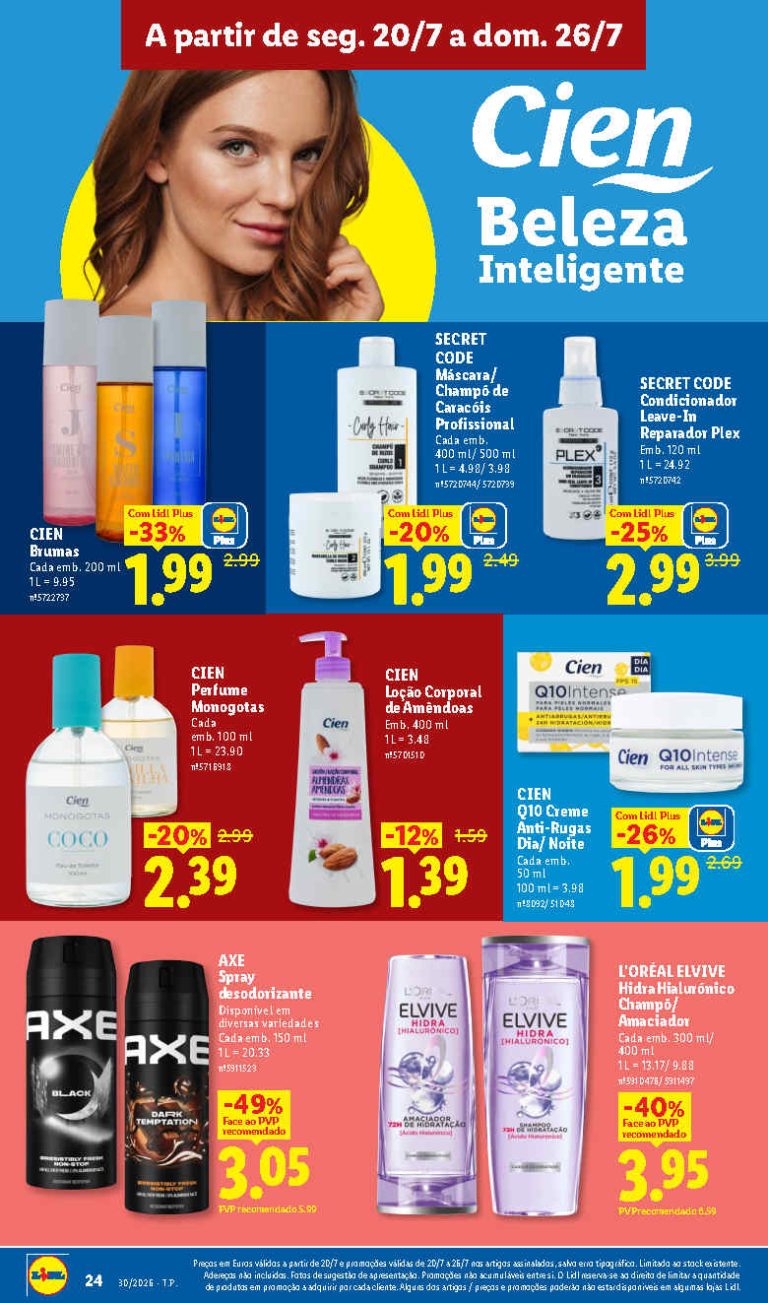Folheto Lidl beleza – Antevisão Promoções 20 a 26 de julho