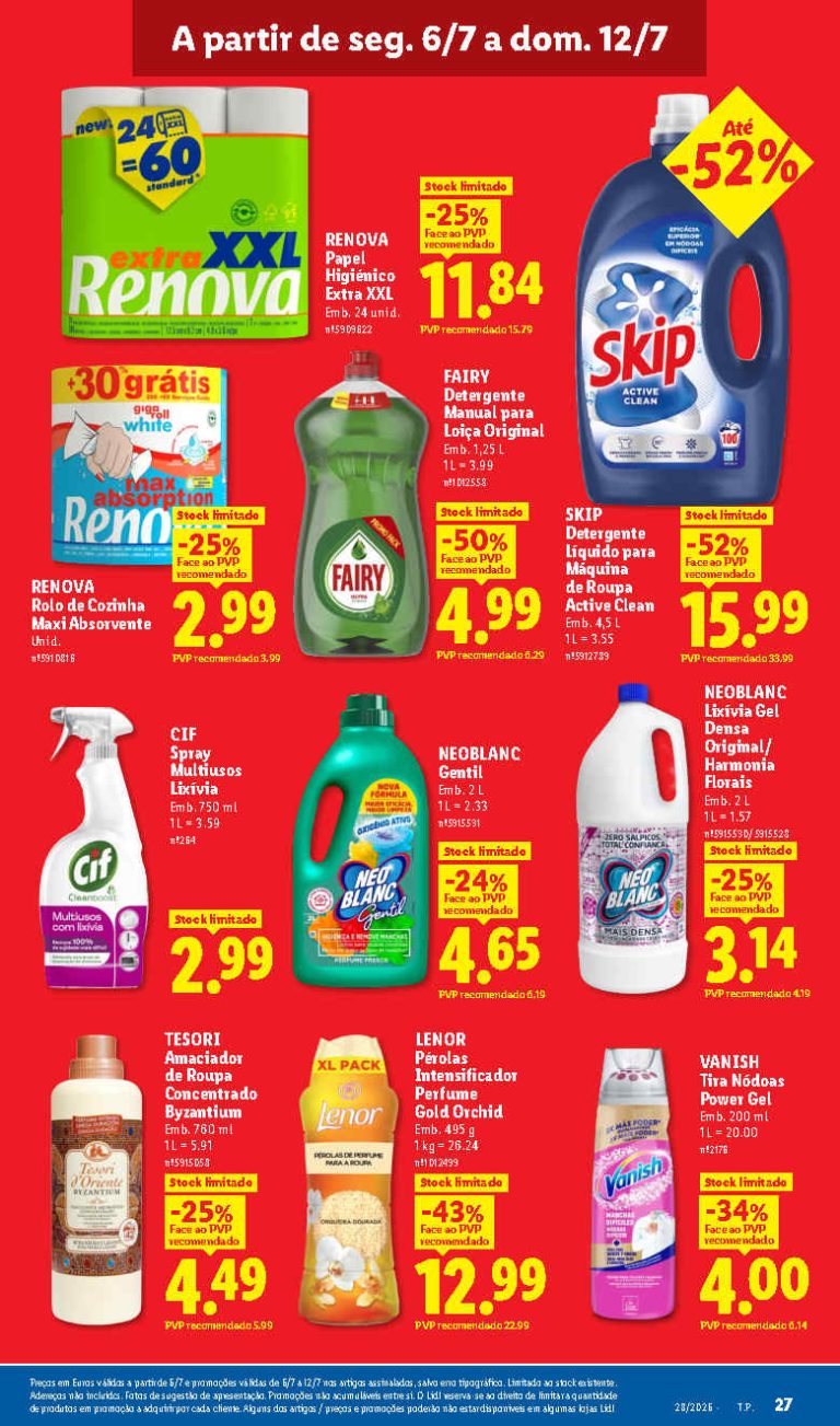 Folheto Lidl Limpeza e beleza – Antevisão Promoções 6 a 12 de julho