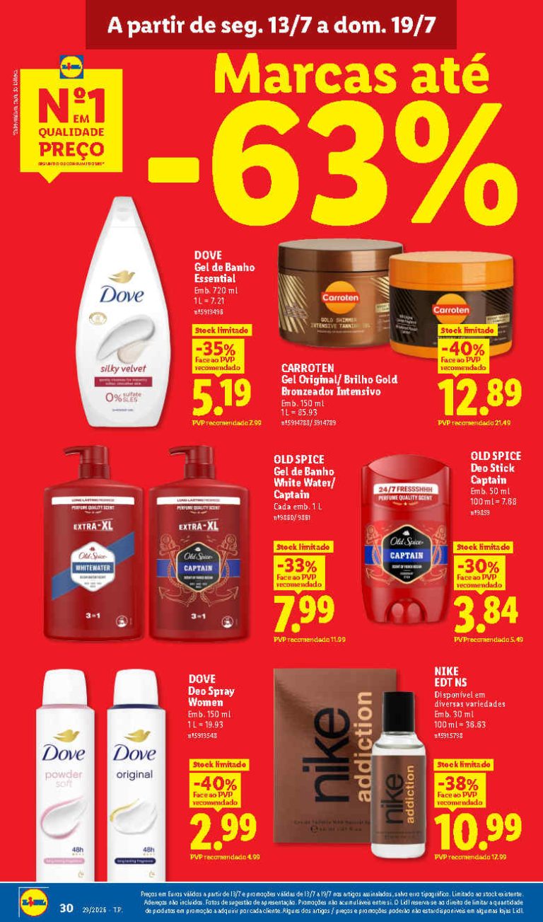 Folheto Lidl Limpeza e beleza – Antevisão Promoções 13 a 19 de julho