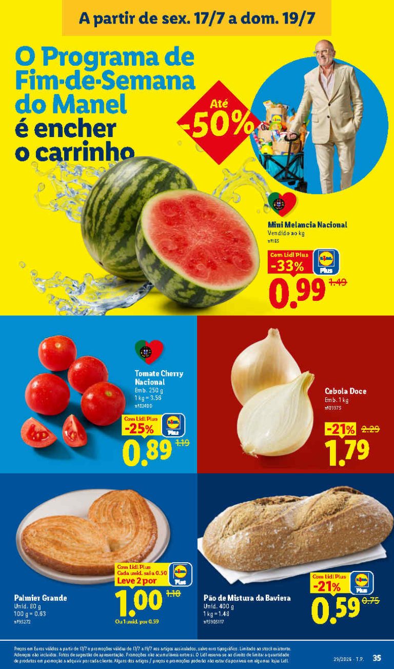 Folheto Lidl Frescos – Antevisão Promoções 17 a 19 de julho