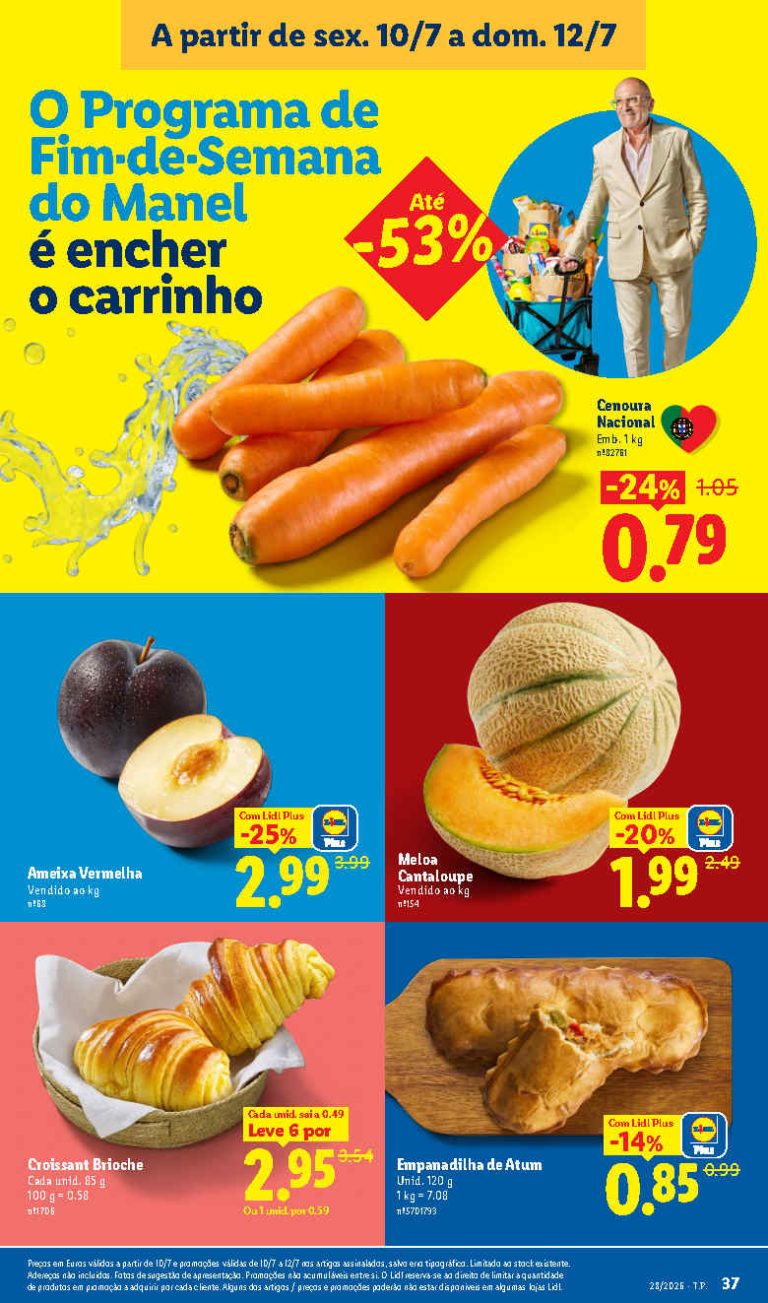 Folheto Lidl frescos – Antevisão Promoções 10 a 12 de julho
