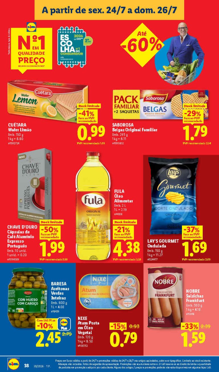 Folheto Lidl – Antevisão Promoções 24 a 26 de julho