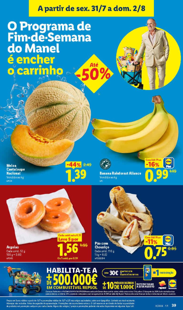 Folheto Lidl frescos – Antevisão Promoções de 31 julho a 2 agosto