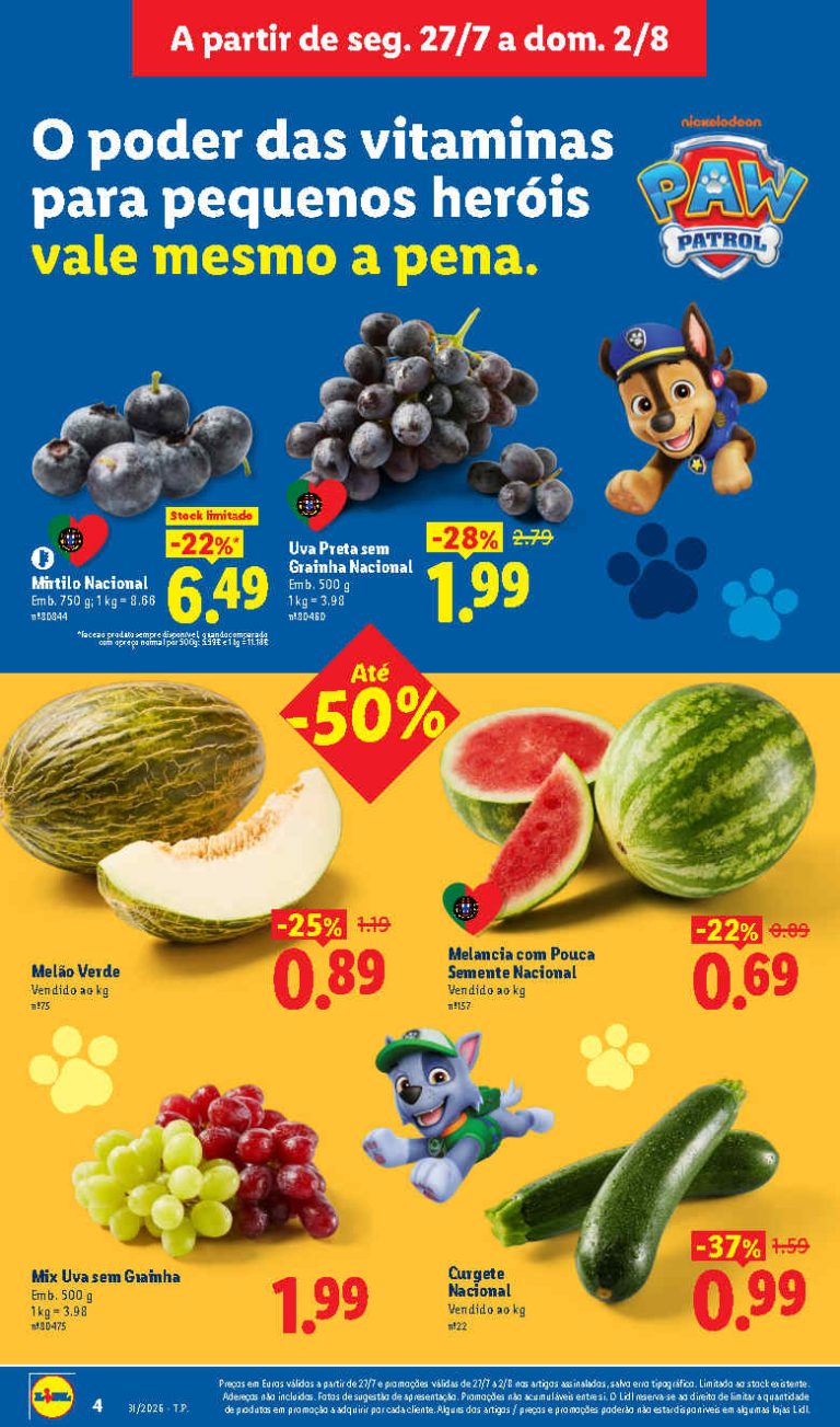 Folheto Lidl – Antevisão Mercearia Promoções 27 julho a 2 agosto