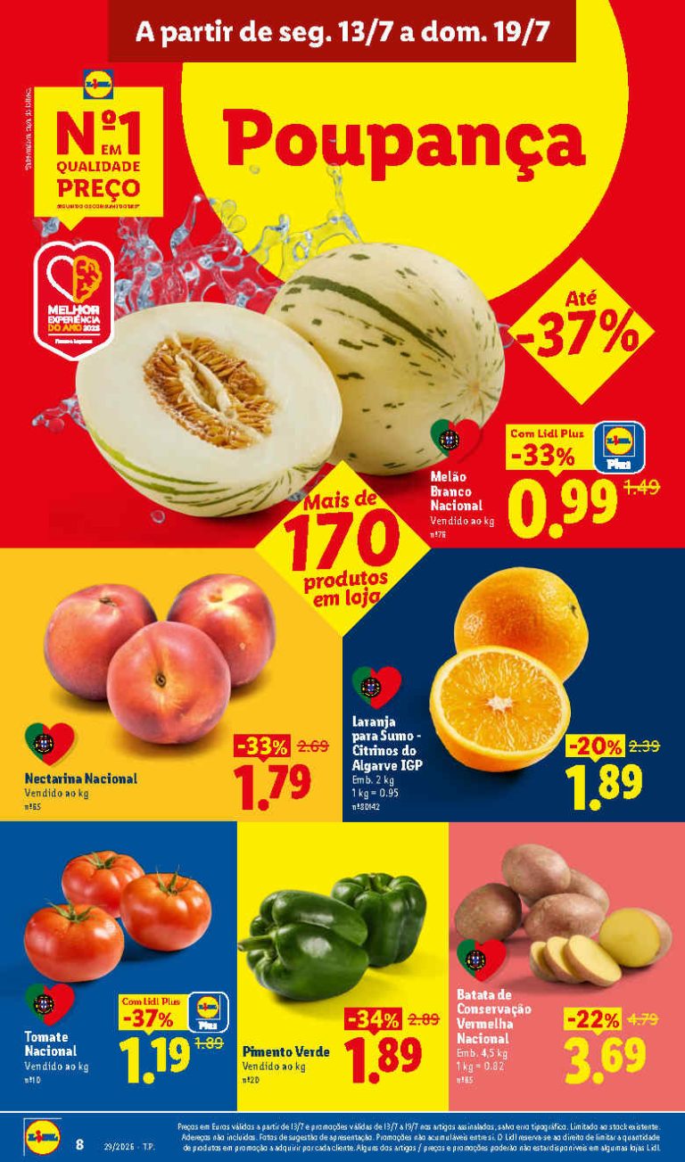 Folheto Lidl Frescos – Antevisão Promoções 13 a 19 de julho