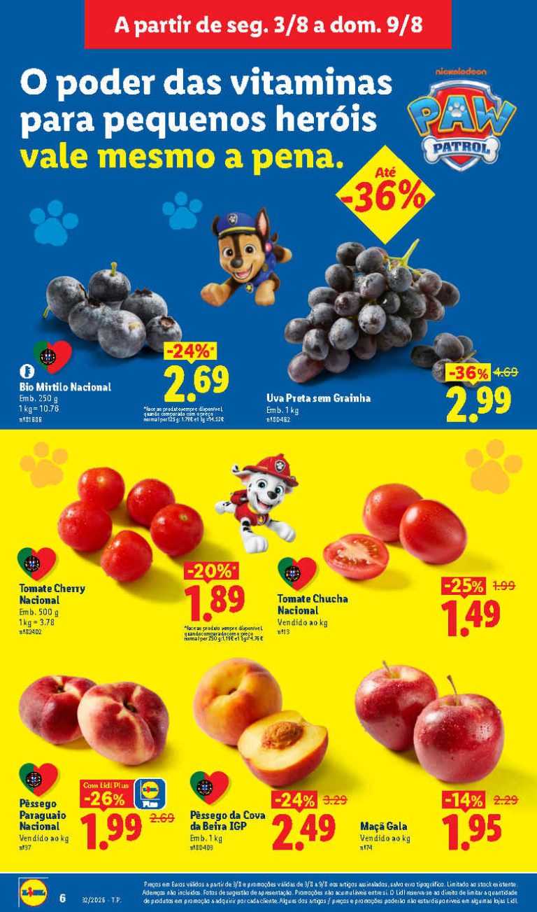 Folheto Lidl Frescos – Antevisão Promoções 3 a 9 de agosto