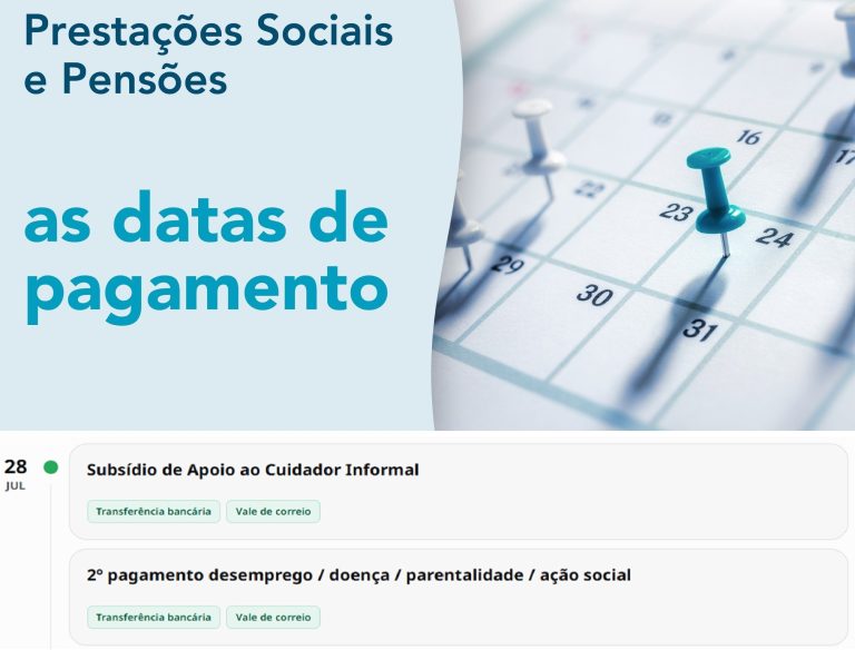 Subsídios – Datas pagamento Segurança Social Esta Semana 27 a 31 julho