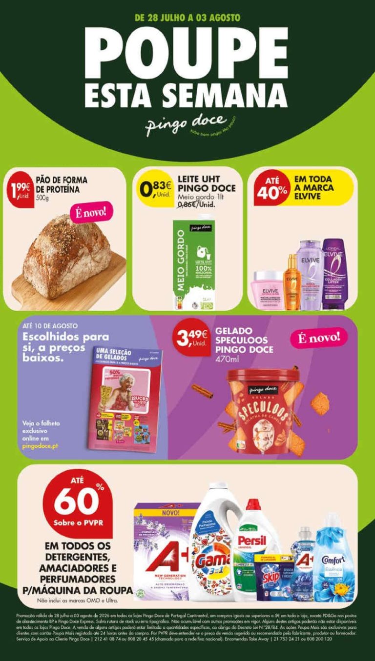 Antevisão Folheto Pingo Doce – Esta Semana Promoções 28 julho a 3 agosto