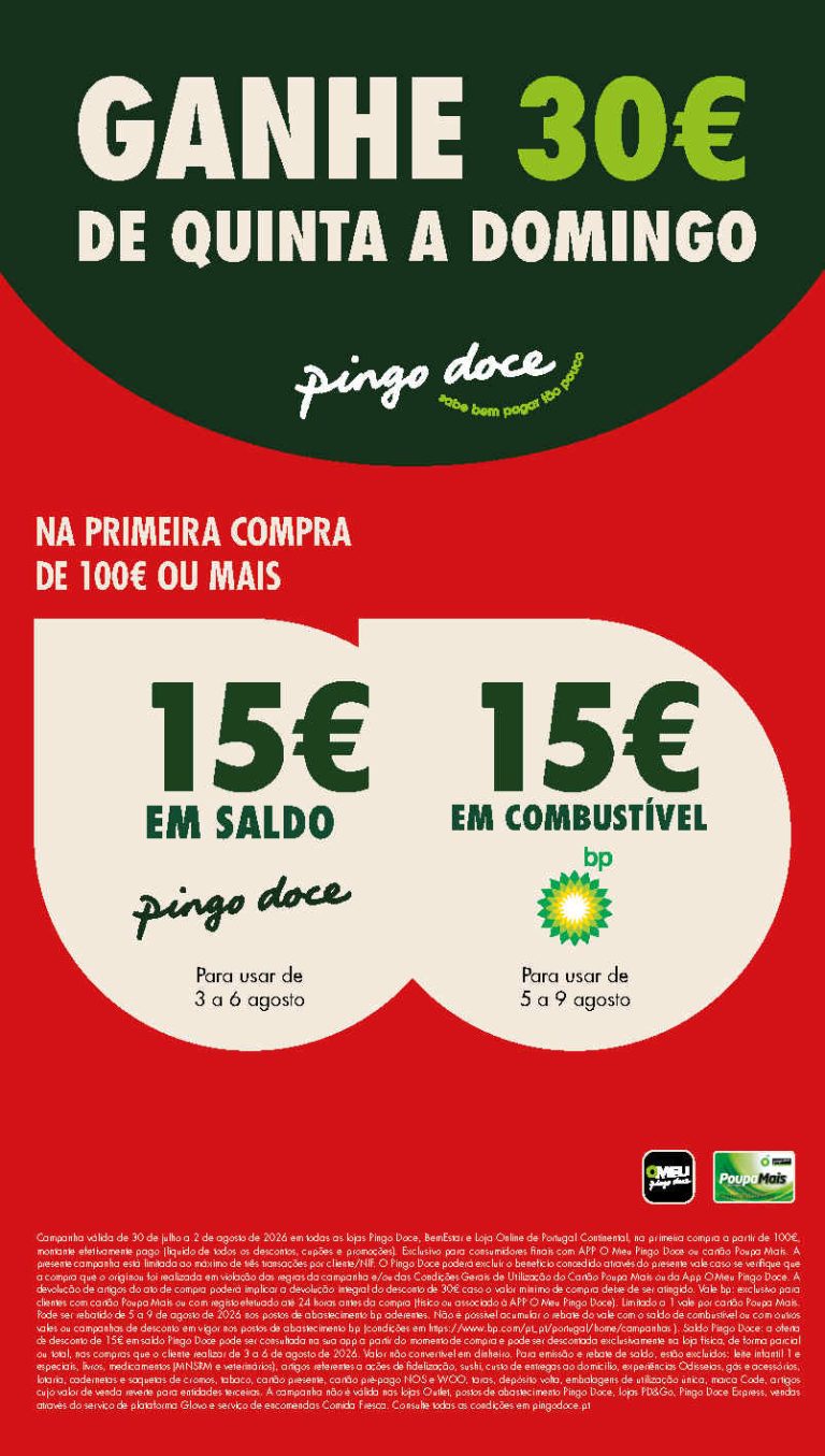 Folheto Pingo Doce Fim de Semana – Antevisão Promoções de 31 julho a 3 agosto