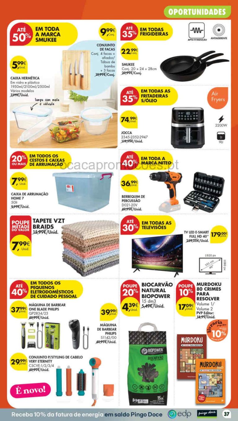 Folheto Pingo Doce bazar – Antevisão lojas médias Promoções 28 julho a 3 agosto
