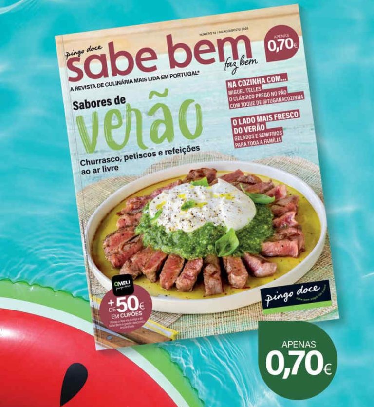 Pingo Doce – Vales de desconto Revista Sabe Bem julho e agosto