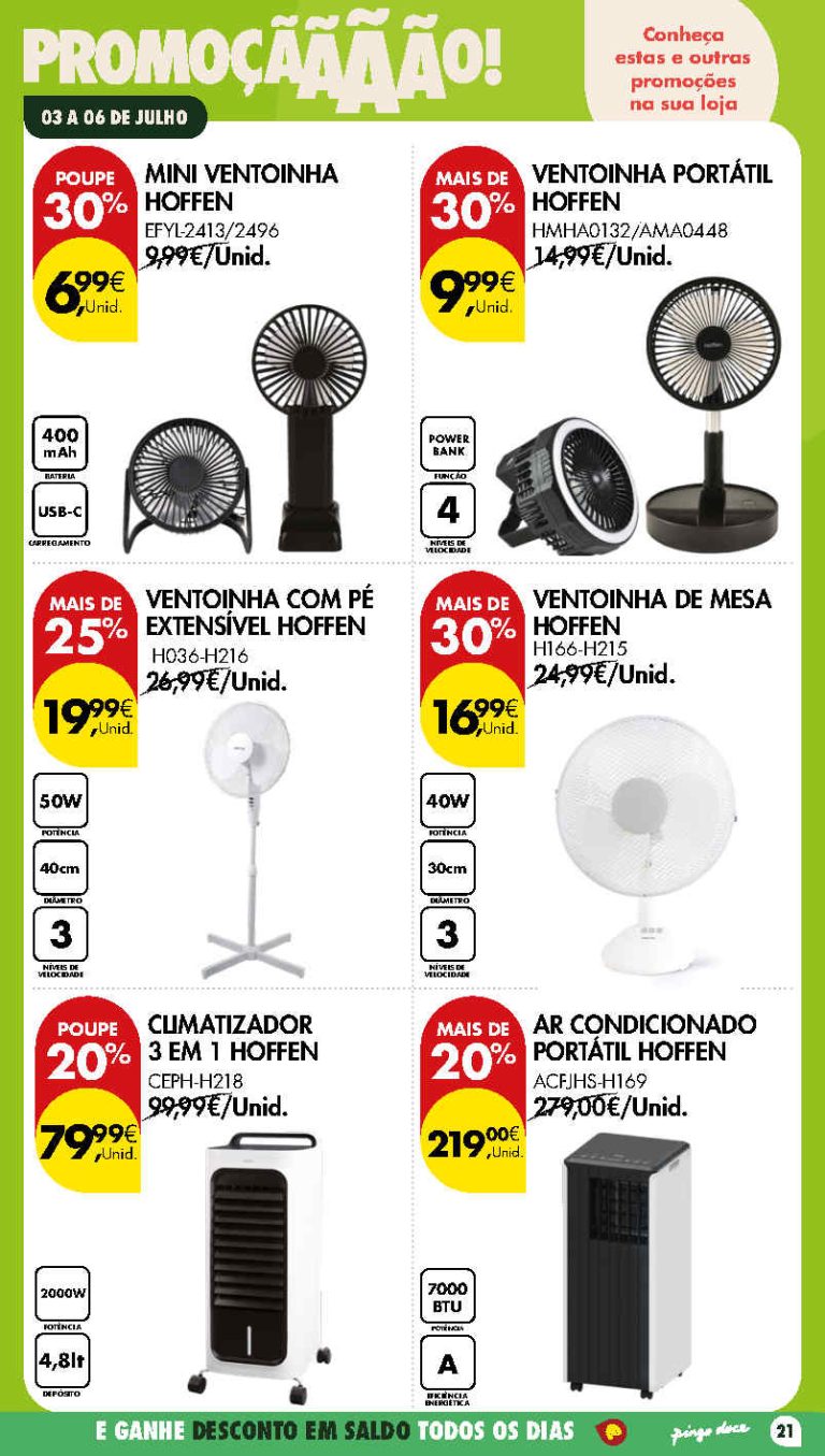 Folheto Pingo Doce bazar Fim de Semana – Antevisão Promoções 3 a 6 de julho
