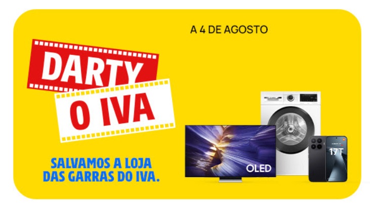 Promoções Darty – Dias sem Iva de 31 julho a 4 agosto