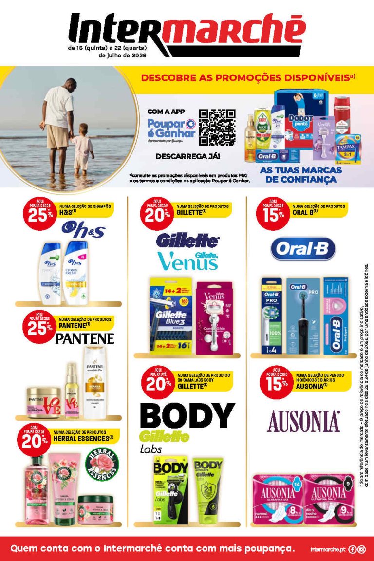 Folheto Intermarché extra – Antevisão Promoções 16 a 22 de julho