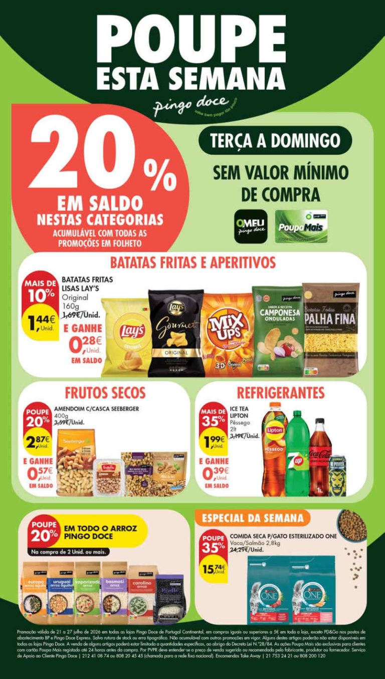Folheto Pingo Doce lojas pequenas – Antevisão Promoções 21 a 27 de julho