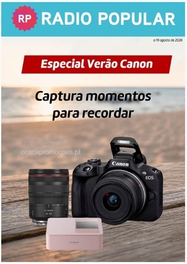Folheto Rádio Popular – Antevisão Promoções 17 julho a 19 agosto